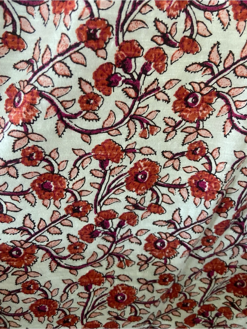 Wonderly Red and White Floral Peasant Blouse - Picture 9 of 9